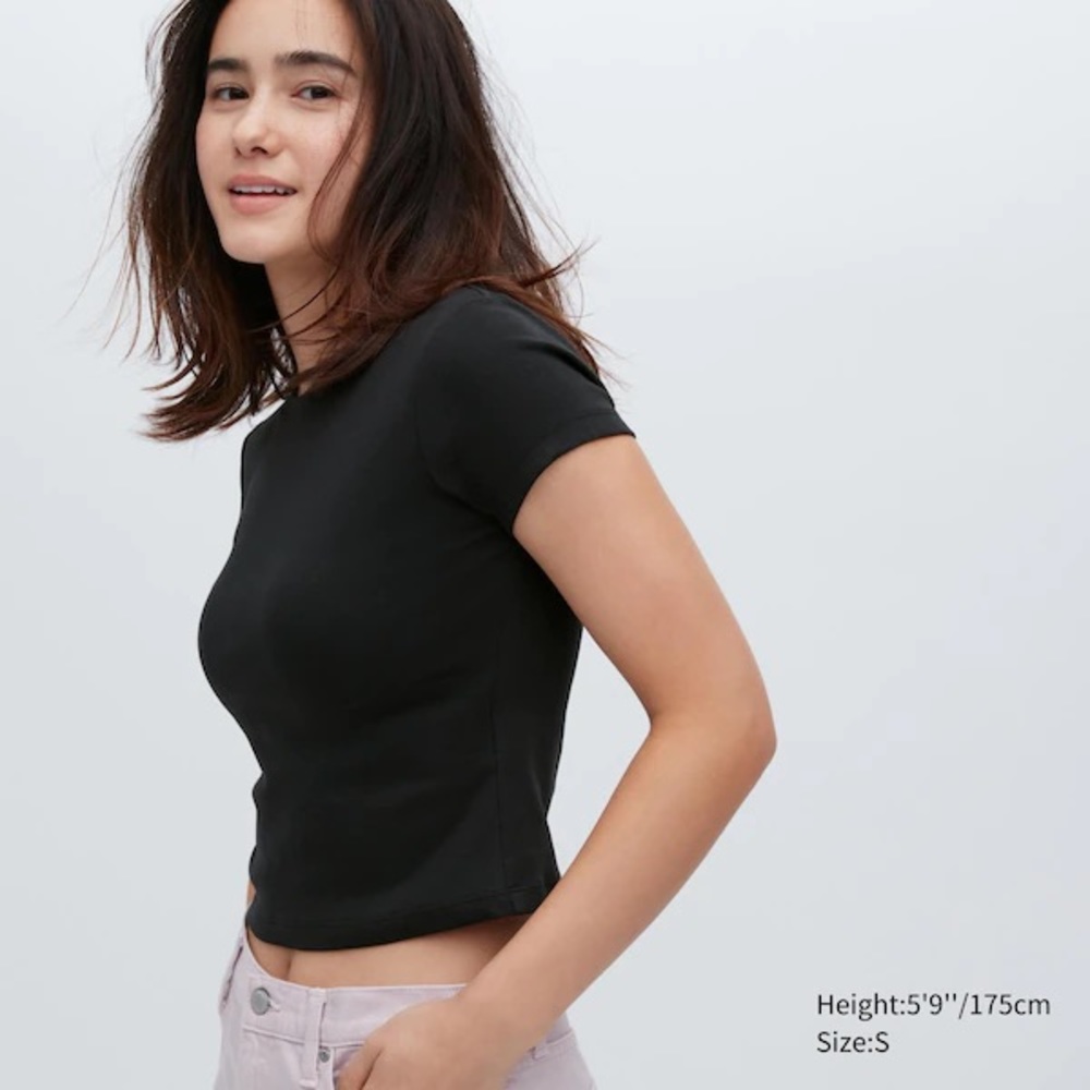 Uniqlo Mini Short Sleeve T-Shirt - Black
